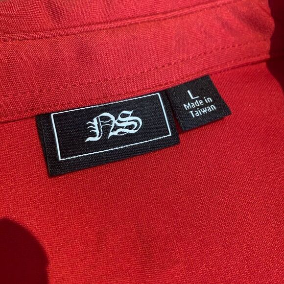 Golf or tennis shirt, women's, classic sleeveless polo, red wht, AS? brand, Sz L - Picture 4 of 15